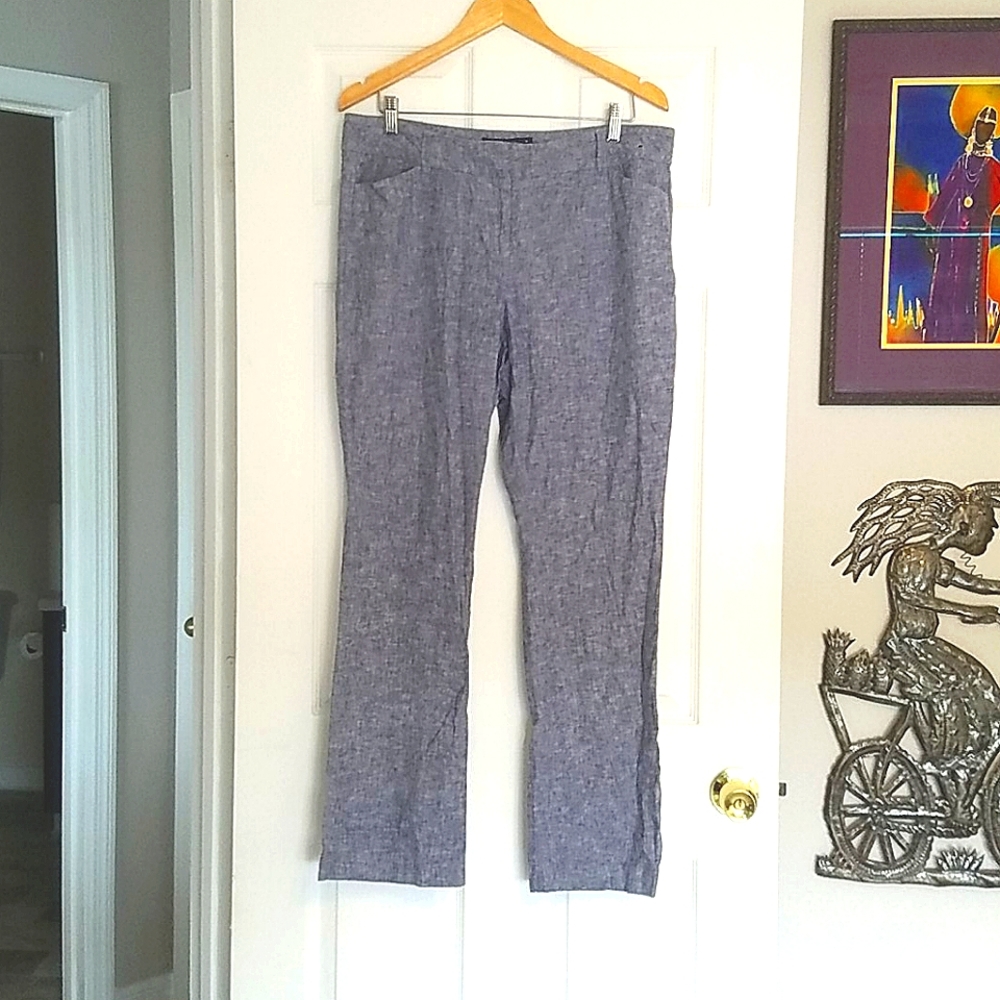 * New York and Company Linen Boot Cut Pants